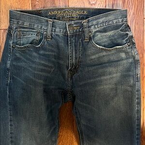 American Eagle Outfitters Blue Straight Jeans no stretch